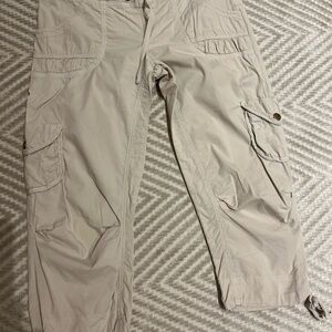 Nola Tan Capris Relaxed Fit Casual
